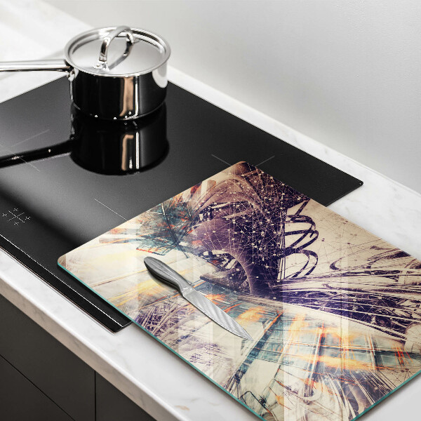 Glas Herdabdeckplatte Moderne Komposition