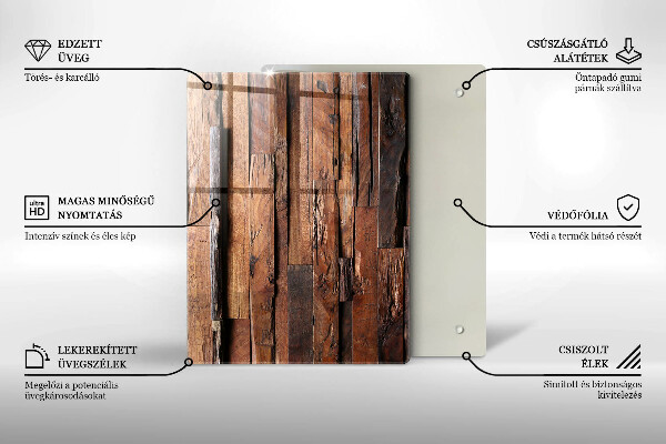 Glas Herdabdeckplatte Geometrische Dreiecke