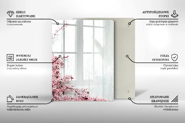 Glas Ceranfeldabdeckung Spritzschutz Vogelfedern