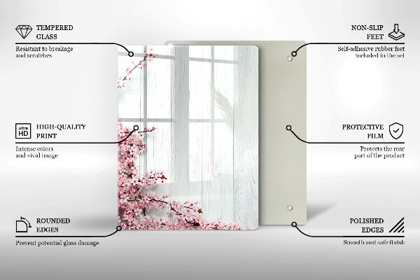 Glas Ceranfeldabdeckung Spritzschutz Vogelfedern
