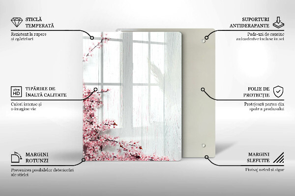 Glas Ceranfeldabdeckung Spritzschutz Vogelfedern