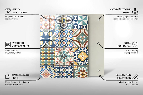 Glas Ceranfeldabdeckung Spritzschutz Zarter weißer Marmor