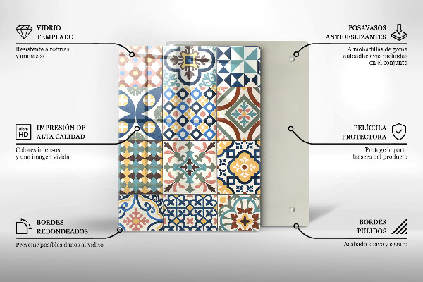 Glas Ceranfeldabdeckung Spritzschutz Zarter weißer Marmor