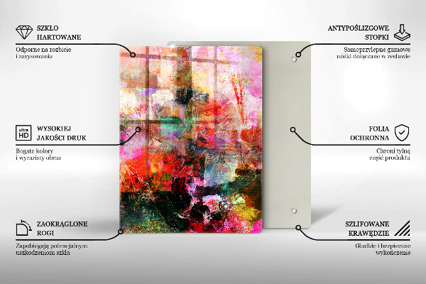 Glas Ceranfeldabdeckung Spritzschutz Weinkorken nahtloses Muster