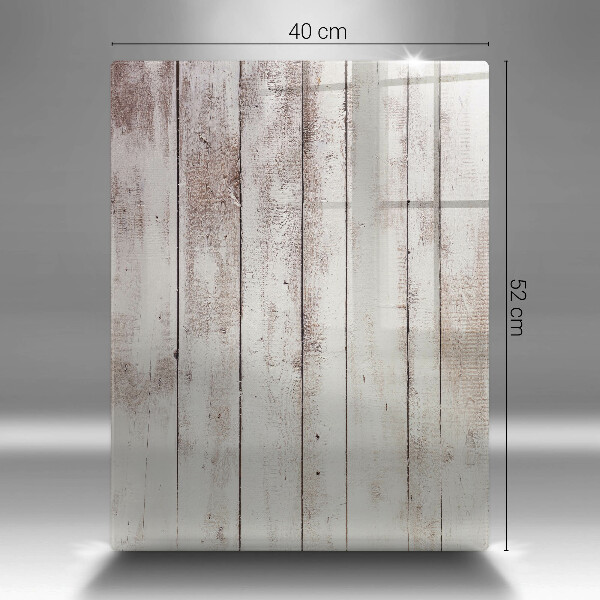 Glas Ceranfeldabdeckung Spritzschutz Alte Holzbretter