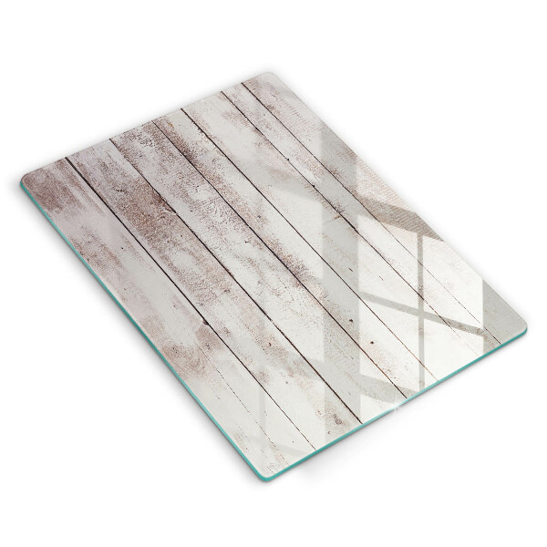 Glas Ceranfeldabdeckung Spritzschutz Alte Holzbretter