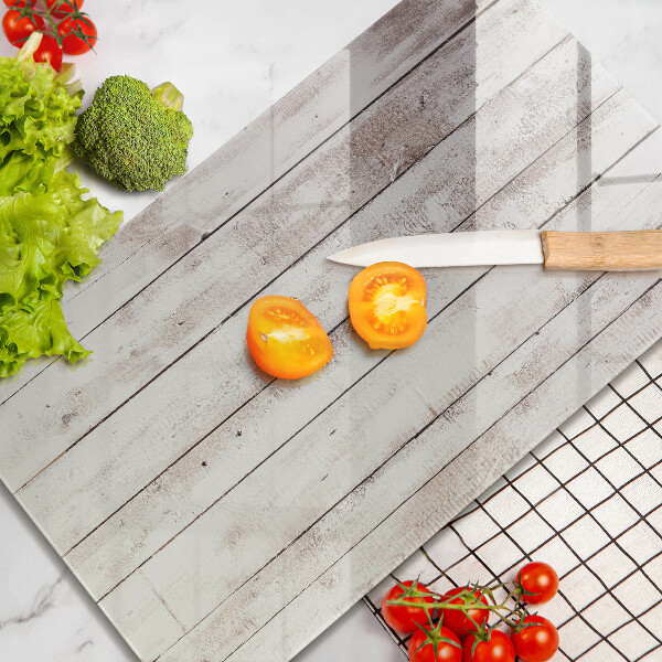 Glas Ceranfeldabdeckung Spritzschutz Alte Holzbretter