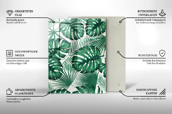 Glas Herdabdeckplatte Betonstruktur