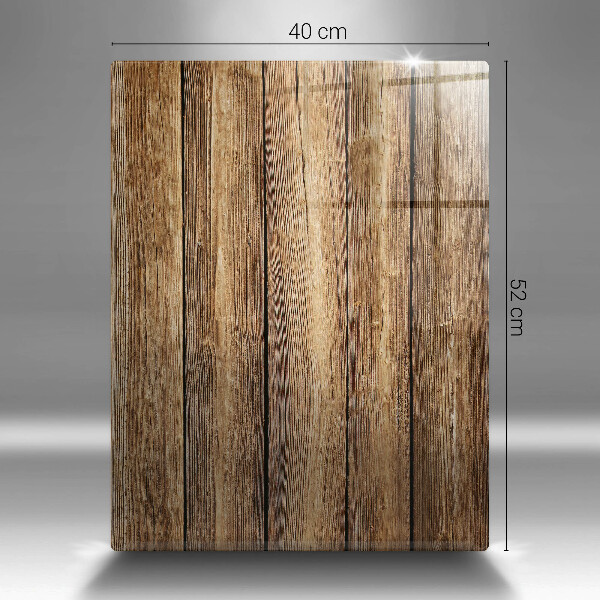 Glas Ceranfeldabdeckung Spritzschutz Bretter mit Holzstruktur