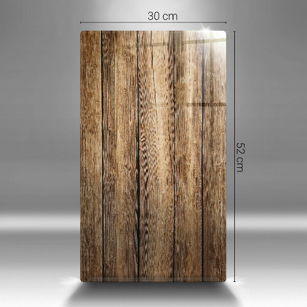 Glas Ceranfeldabdeckung Spritzschutz Bretter mit Holzstruktur