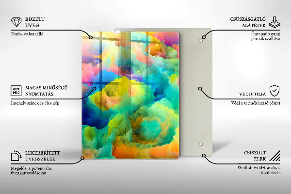 Glas Herdabdeckplatte Dekorative Blätter mit Gold