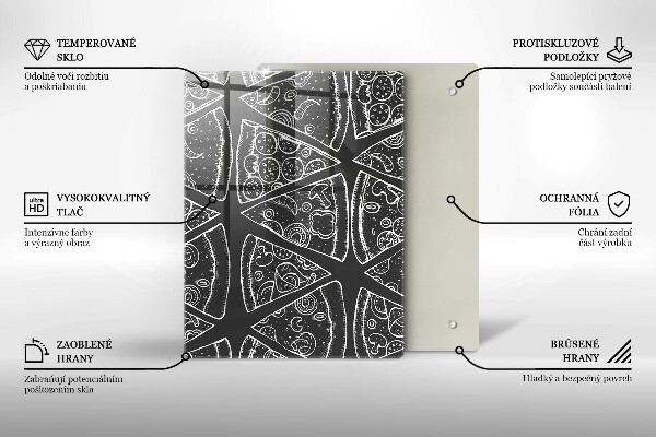 Glas Herdabdeckplatte Elegante Abstraktion