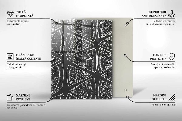 Glas Herdabdeckplatte Elegante Abstraktion