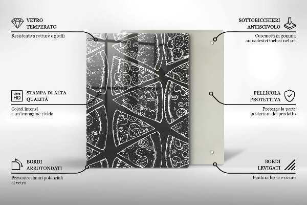 Glas Herdabdeckplatte Elegante Abstraktion