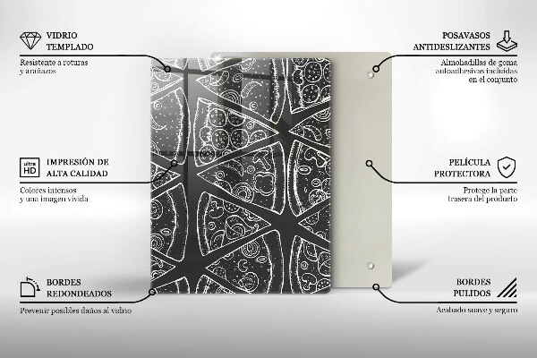 Glas Herdabdeckplatte Elegante Abstraktion
