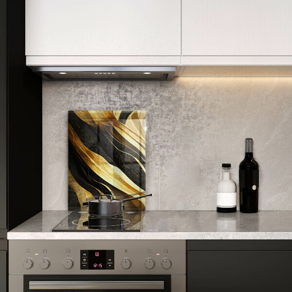 Glas Herdabdeckplatte Elegante Abstraktion