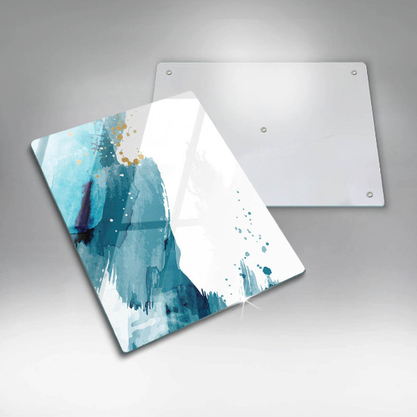 Glas Herdabdeckplatte Blaue Flecken