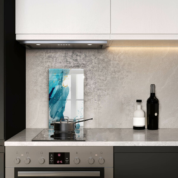 Glas Herdabdeckplatte Blaue Flecken