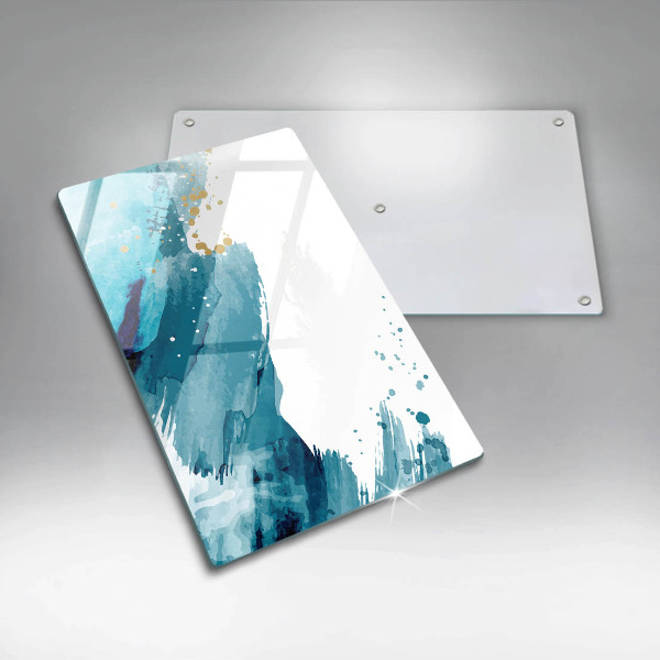 Glas Herdabdeckplatte Blaue Flecken