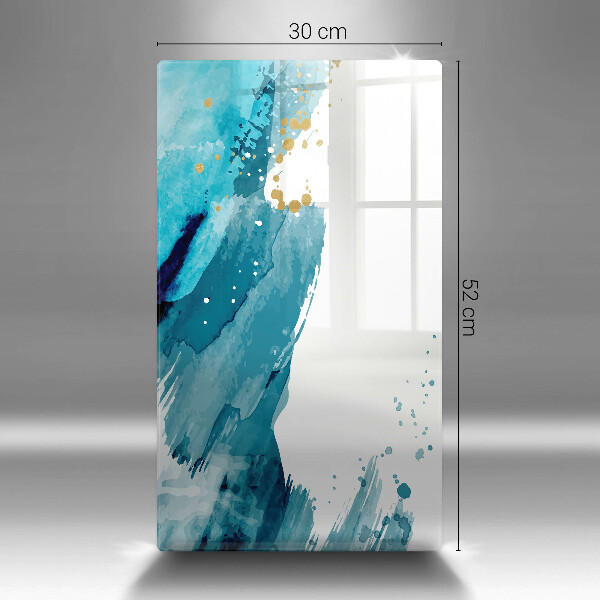 Glas Herdabdeckplatte Blaue Flecken