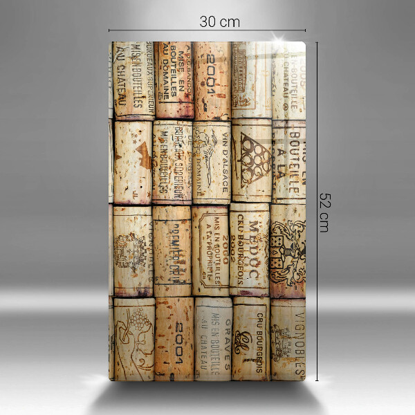 Glas Ceranfeldabdeckung Spritzschutz Alte Weinkorken