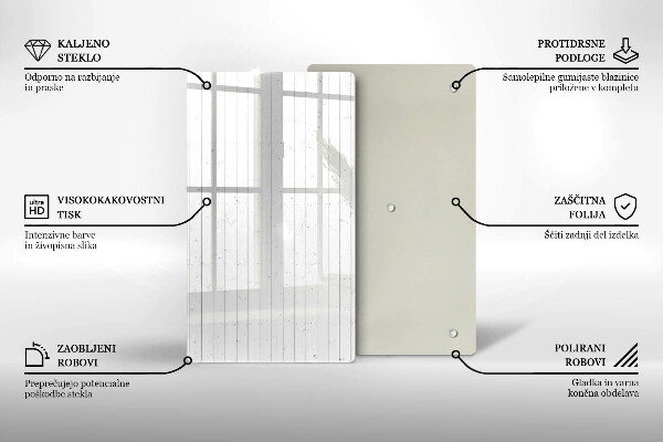 Glas Herdabdeckplatte Moderne helle Tafeln