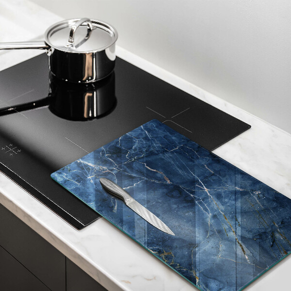 Glas Ceranfeldabdeckung Spritzschutz Marmorsteinstruktur