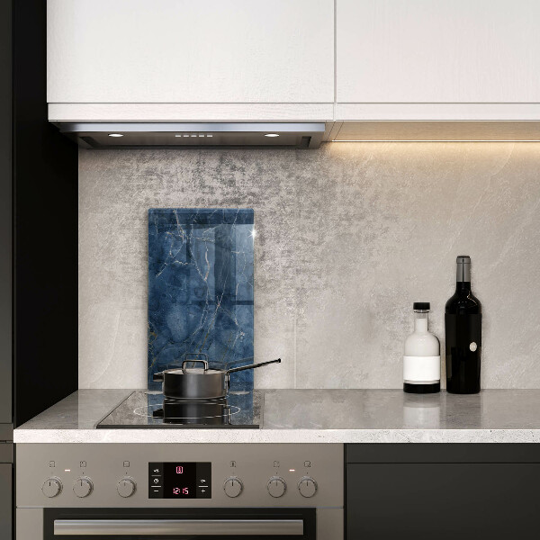 Glas Ceranfeldabdeckung Spritzschutz Marmorsteinstruktur