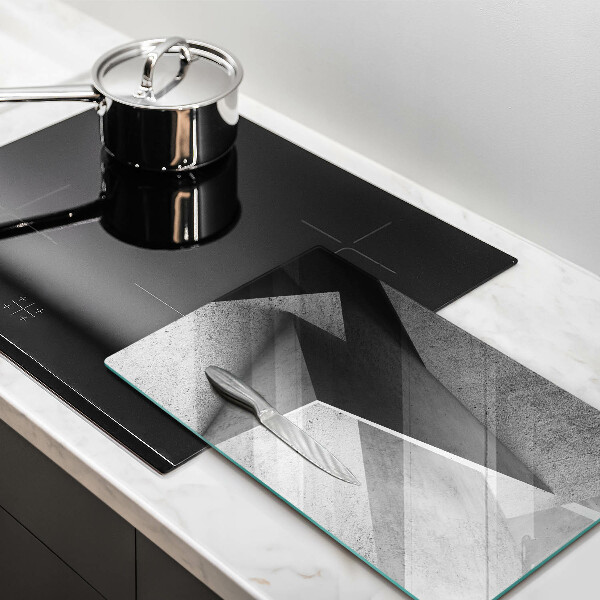 Glas Ceranfeldabdeckung Spritzschutz Konkrete Abstraktion