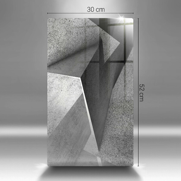 Glas Ceranfeldabdeckung Spritzschutz Konkrete Abstraktion