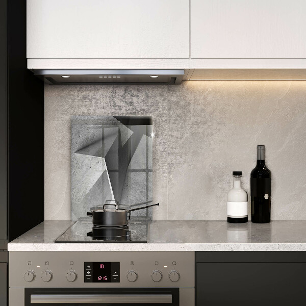 Glas Ceranfeldabdeckung Spritzschutz Konkrete Abstraktion