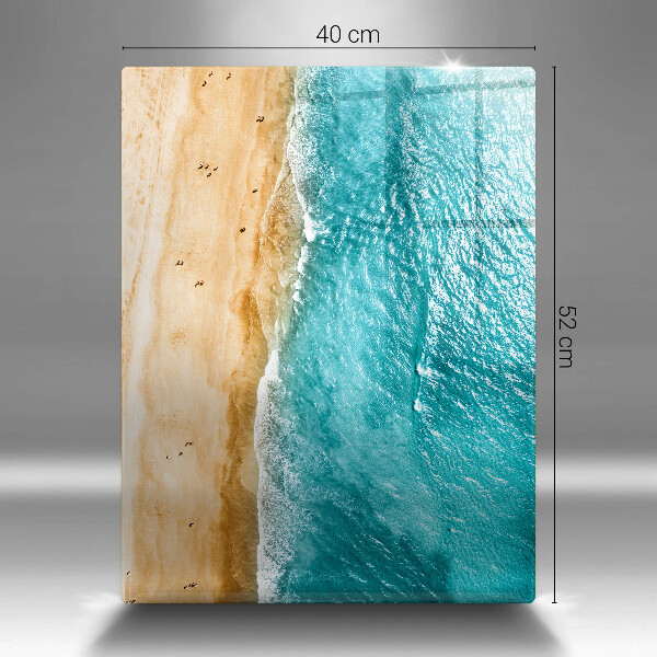 Glas Ceranfeldabdeckung Spritzschutz Strandufer und Meer