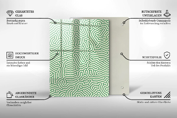 Glas Ceranfeldabdeckung Spritzschutz Naturbambus