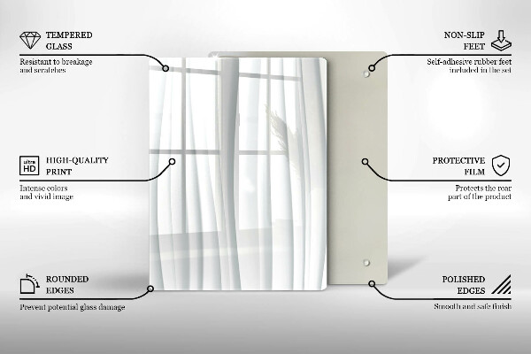 Glas Ceranfeldabdeckung Spritzschutz Monstera geht