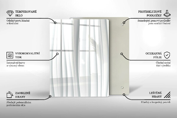 Glas Ceranfeldabdeckung Spritzschutz Monstera geht