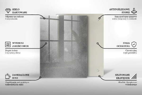 Glas Ceranfeldabdeckung Spritzschutz Naturmoospflanze