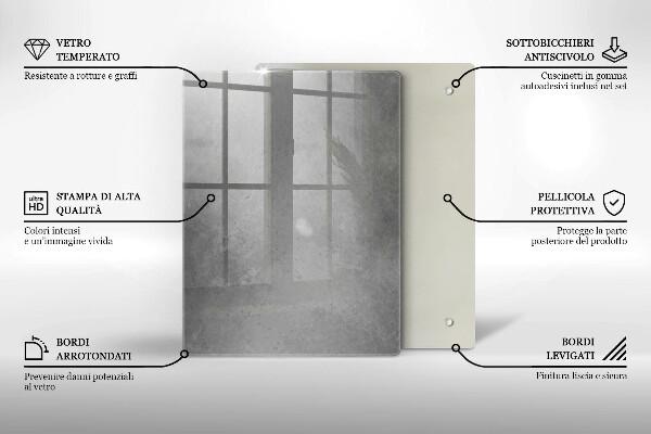 Glas Ceranfeldabdeckung Spritzschutz Naturmoospflanze
