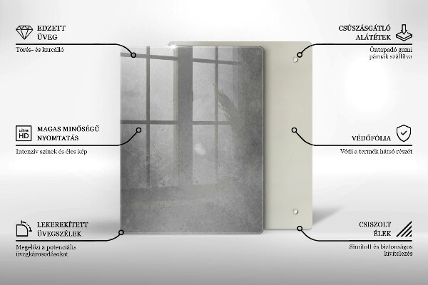 Glas Ceranfeldabdeckung Spritzschutz Naturmoospflanze