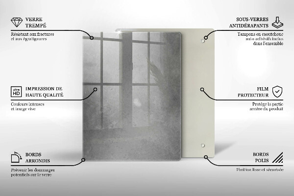 Glas Ceranfeldabdeckung Spritzschutz Naturmoospflanze