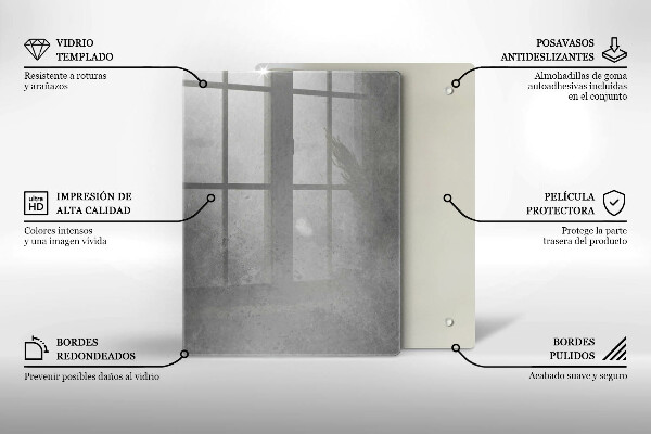 Glas Ceranfeldabdeckung Spritzschutz Naturmoospflanze