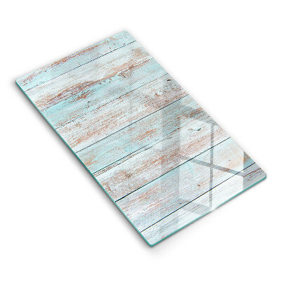 Glas Ceranfeldabdeckung Spritzschutz Alte Vintage-Bretter