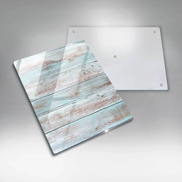 Glas Ceranfeldabdeckung Spritzschutz Alte Vintage-Bretter