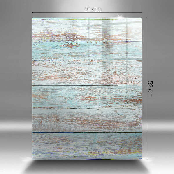 Glas Ceranfeldabdeckung Spritzschutz Alte Vintage-Bretter