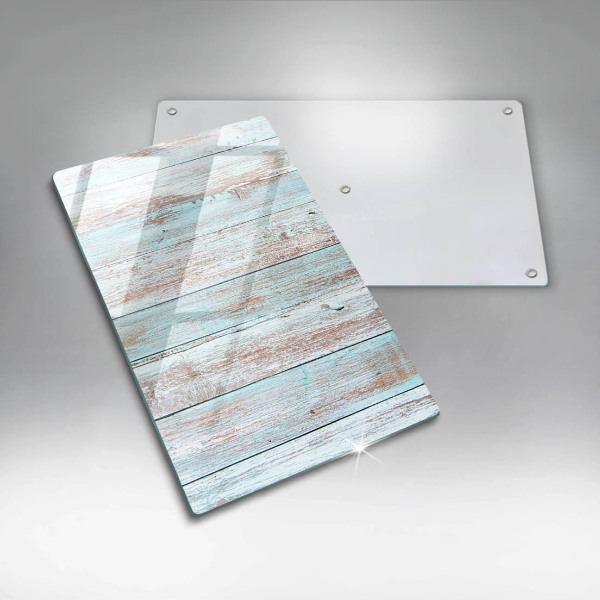 Glas Ceranfeldabdeckung Spritzschutz Alte Vintage-Bretter