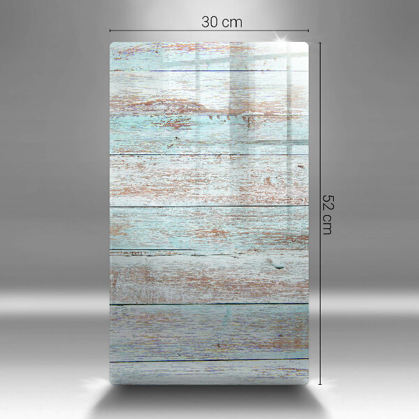 Glas Ceranfeldabdeckung Spritzschutz Alte Vintage-Bretter