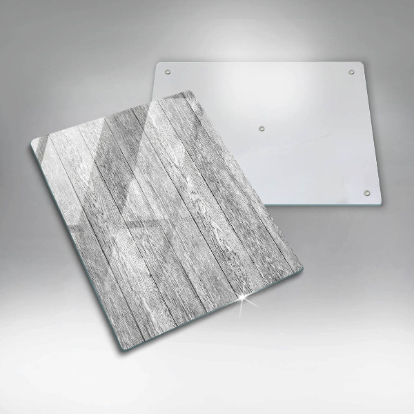 Glas Ceranfeldabdeckung Spritzschutz Alte Holzbretter