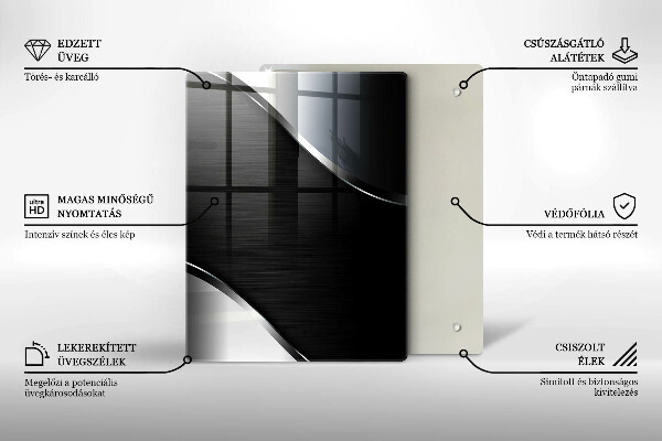Glas Ceranfeldabdeckung Spritzschutz Alte Holzbretter