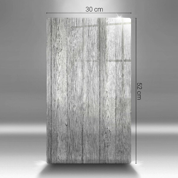 Glas Ceranfeldabdeckung Spritzschutz Alte Holzbretter