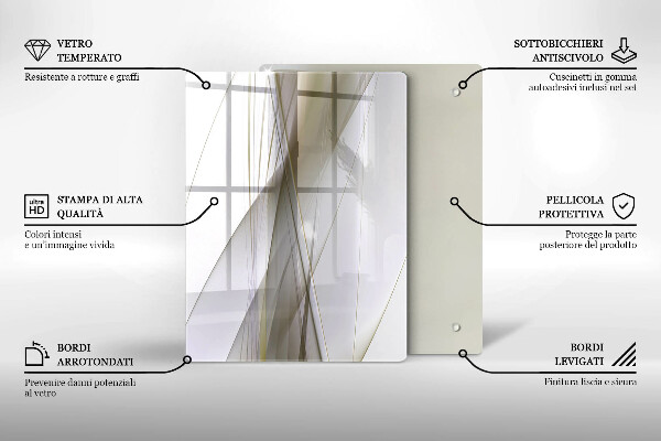 Glas Ceranfeldabdeckung Spritzschutz Strukturabstraktionshintergrund
