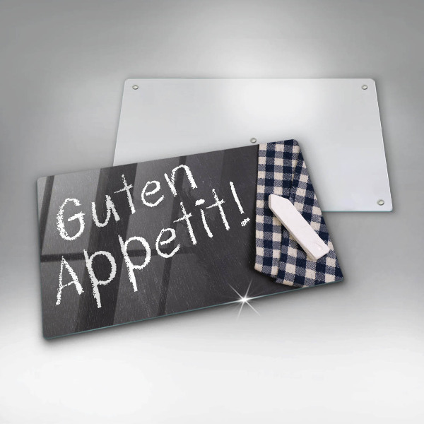 Glas Herdabdeckplatte Guten Appetit!